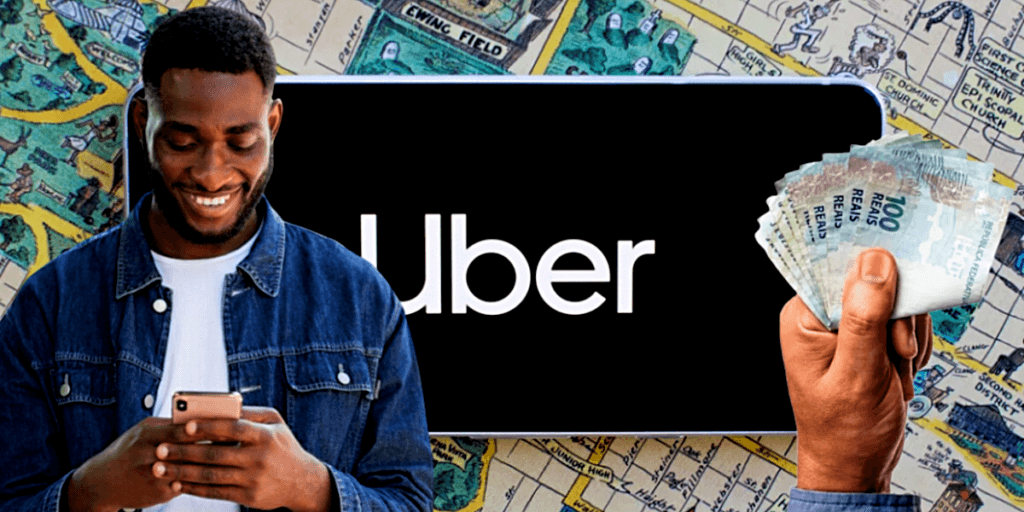 Uber promove uma ação que pode fazer o motorista ganhar mil reais através do aplicativo caso ele faça isso (Foto Reprodução/Montagem/Tv Foco)