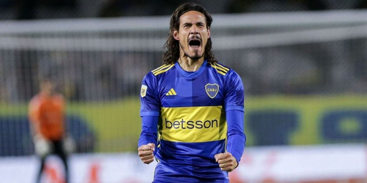 Cavani em ação pelo Boca Juniors (2023 Getty Images, Getty Images South America)