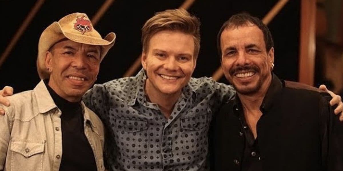 Chrystian, Michel Teló e Ralf (Foto: Reprodução / YouTube)
