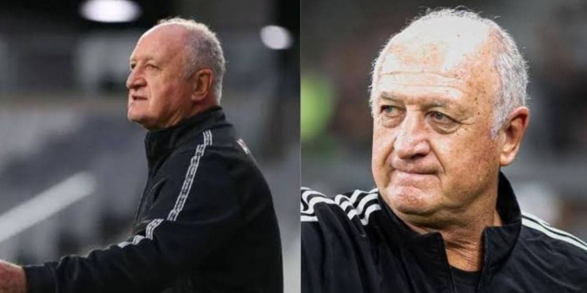 Felipão, treinador do Galo (Foto - Montagem TV Foco)
