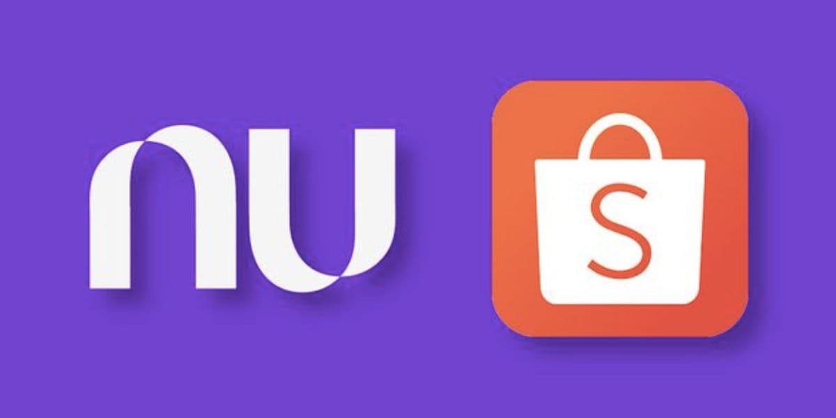 Logo Nubank e Shopee (Foto: Reprodução / Internet) 