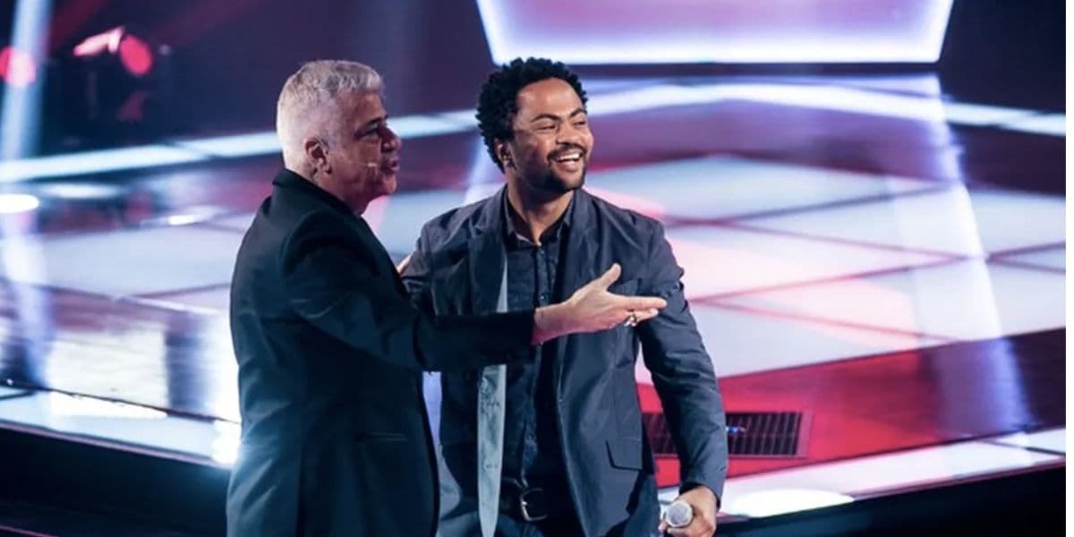 Lulu Santos e Rafael Dias no The Voice Brasil (Foto: Reprodução / GShow) 