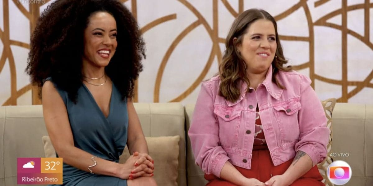 Valéria Almeida e Tati Machado no Encontro (Foto: Reprodução / Globo)