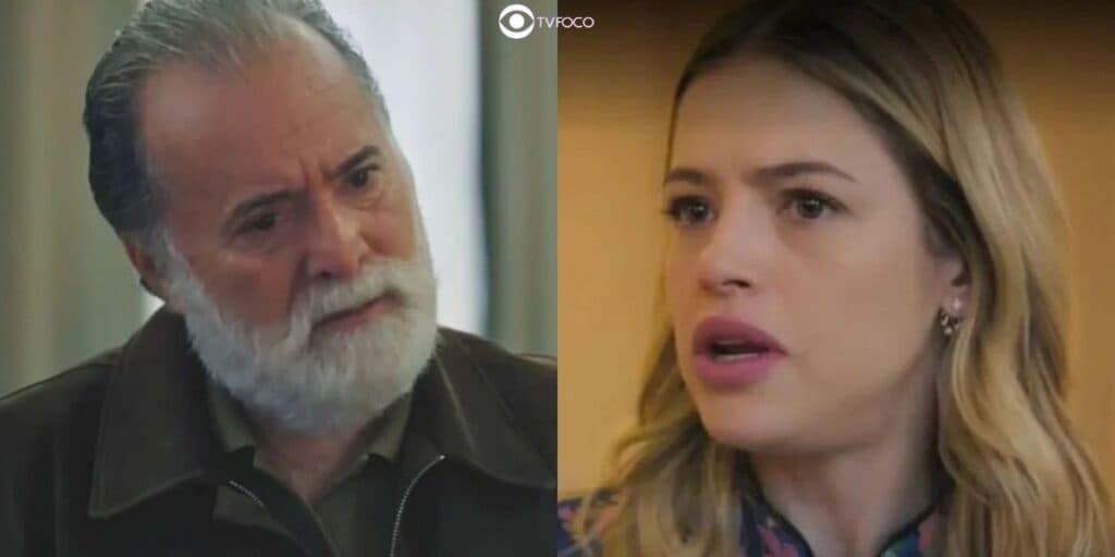 Barraco em Terra e Paixão - Antônio escorraça Graça e faz ameaça: "Muda o nome do seu filho"