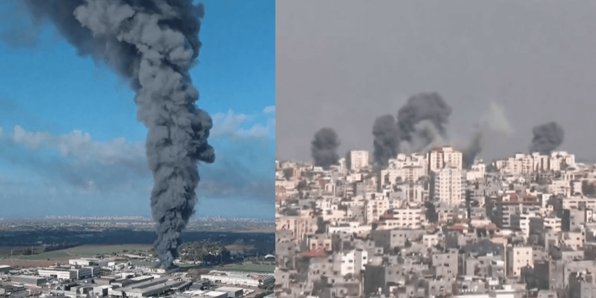 Jornal Hoje noticia ataques em Israel (Foto: Reprodução/Globo)