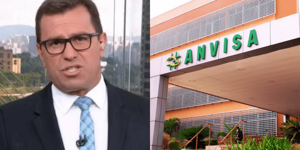 O anúncio de Bocardi ao paralisar jornal da Globo com comunicado urgente da ANVISA sobre câncer