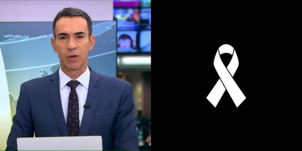 "Acabamos de receber": A morte desoladora de cantora famosa anunciada por Cesar Tralli na Globo
