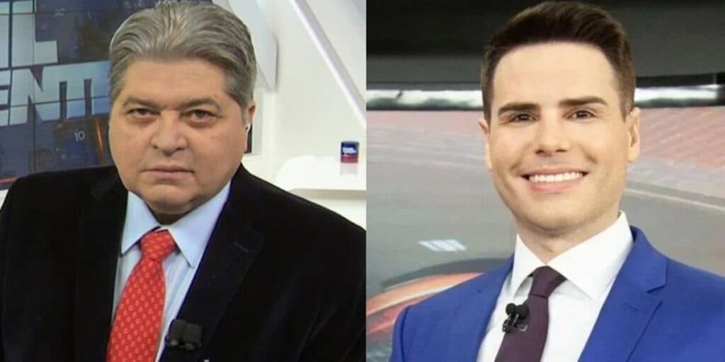 O choro copioso de Luiz Bacci, na Record, e de Datena, na Band ao perderem o chão ao vivo: “Não mereço”
