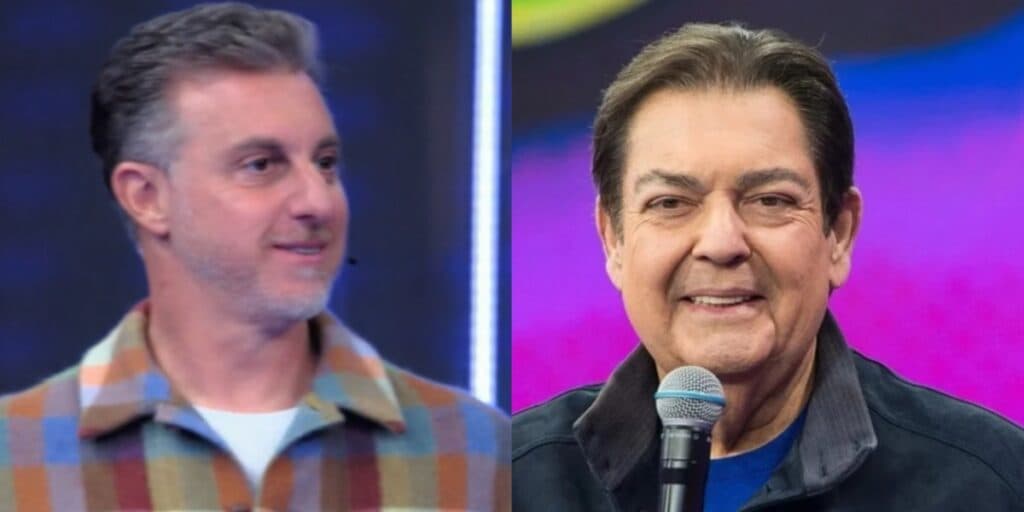 Faustão, após saída da Globo, volta a aparecer no Domingão e até Luciano Huck fica surpreso