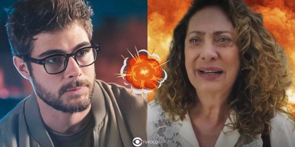 Terra e Paixão - Hélio joga a mãe na fogueira e destrói casamento de Agatha: "Desmascarada"