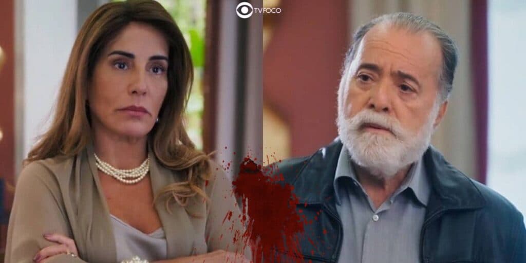 Terra e Paixão - Após flagrar Irene com amante, Antônio saca o revólver para a esposa e é humilhado: "Chifrudo"