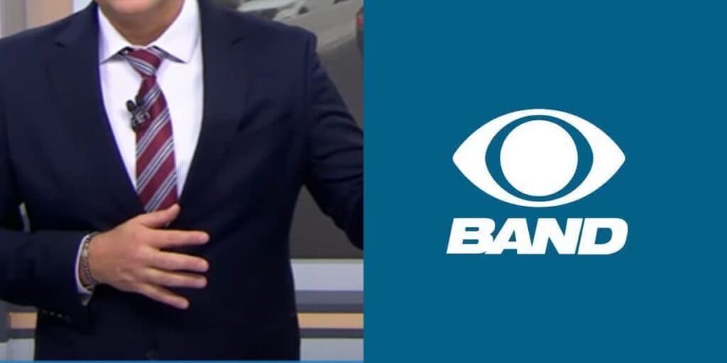 Âncora da Band paralisa jornal hoje (5), confirma substituição de colega e saída do ar ao vivo