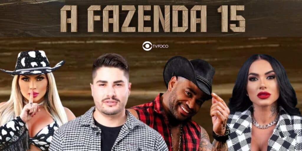 Enquete A Fazenda 15 - Kally, Lucas, Cezar Black e Simioni estão na roça; vote