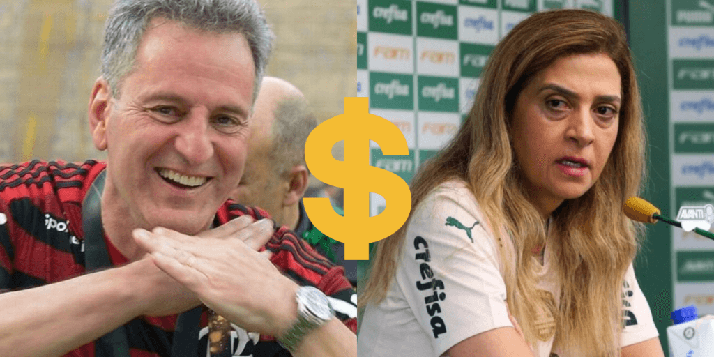53 milhões e Landim dá rasteira em Leila: Flamengo arromba os cofres para fechar com craque da Libertadores