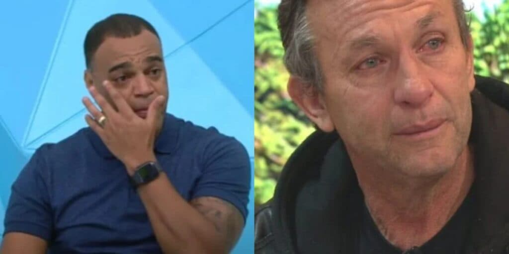 O choro copioso de Neto e Denílson ao perderem o chão com situação ao vivo na Band: “Vai ficar marcada”