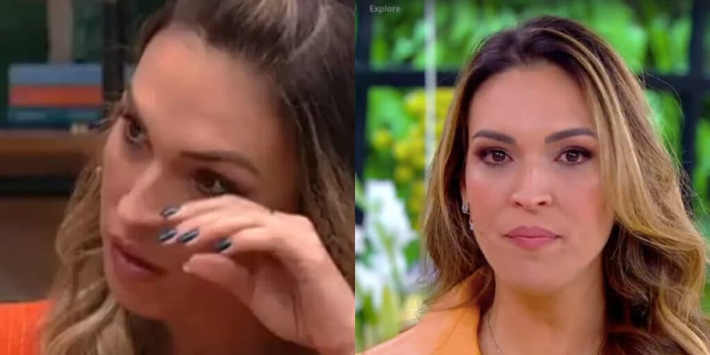 O choro de Talitha Morete no É de Casa após perder o chão com atitude de colega da Globo: "Ainda é difícil"