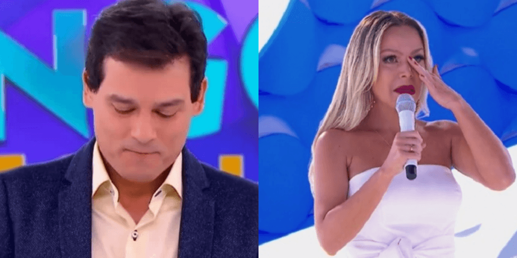 O choro de Celso Portiolli e Eliana ao perderem o chão com situação ao vivo no SBT: “Acabamos de receber”