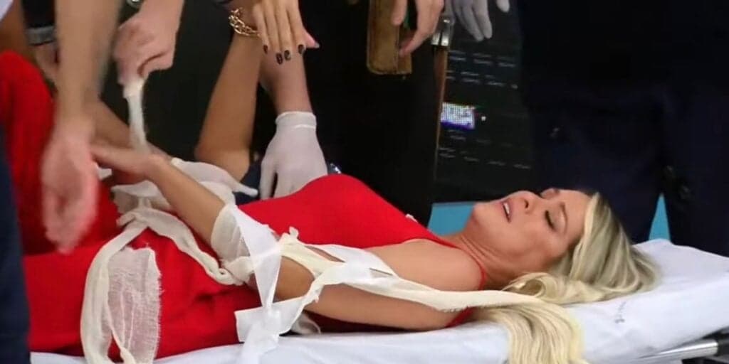 Renata Fan perde o chão, deixa Band de maca às pressas e arrebenta no Jogo Aberto: Audiências 5/10