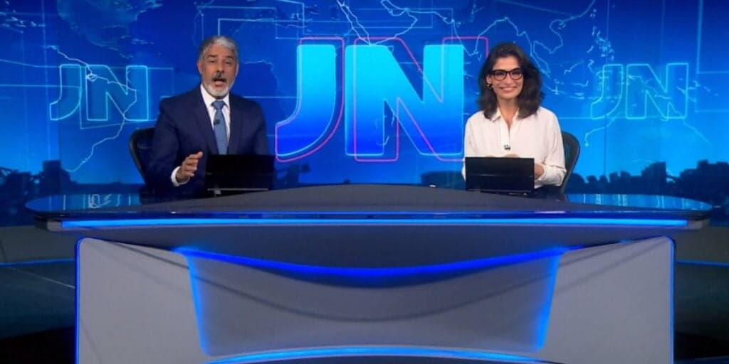 Jornal Nacional é ceifado por novo contrato milionário e Bonner e Renata sofrem vexame: Audiências 17/10