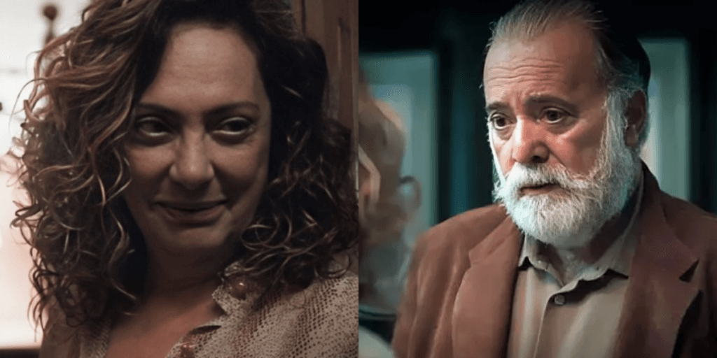 Terra e Paixão - Agatha dá rasteira em Antônio, joga fazendeiro no fundo do poço e o mata lentamente