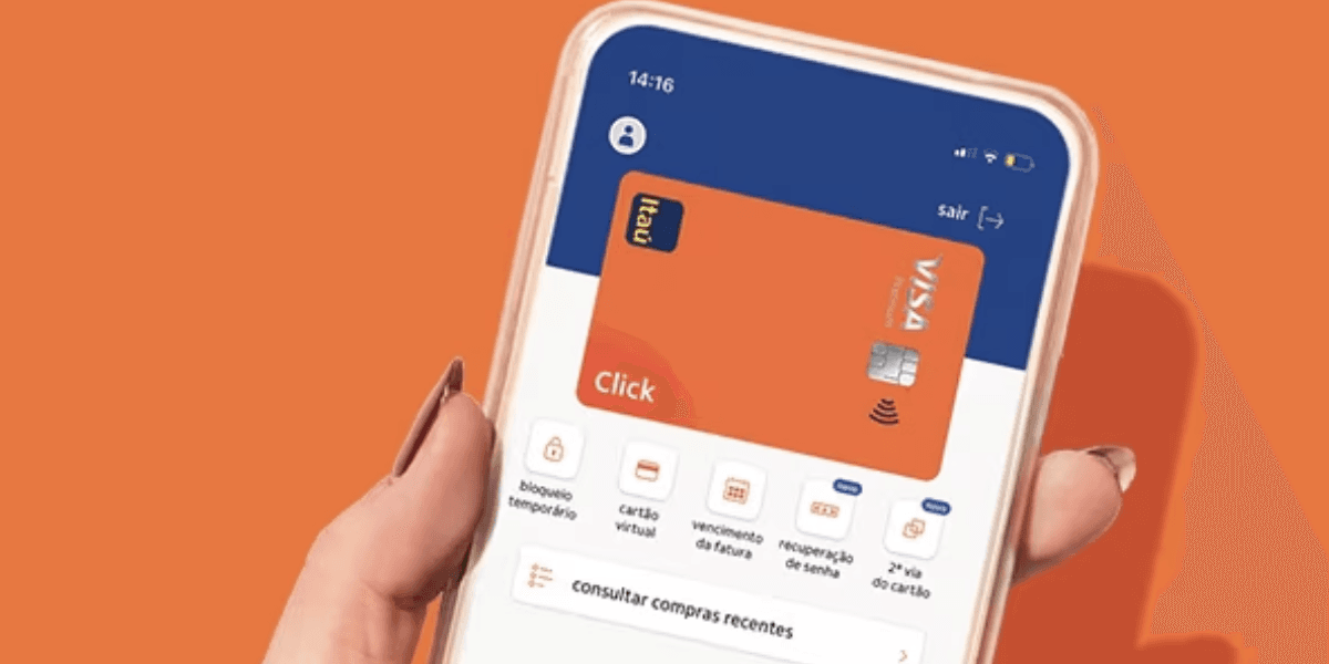 Cartão virtual do banco (Reprodução/Internet) Cartão virtual do banco (Reprodução/Internet)