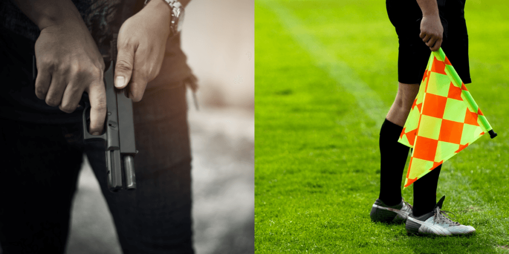 Mar de sangue dentro do campo: Árbitro morre após ser atingido por vários tiros durante partida de futebol