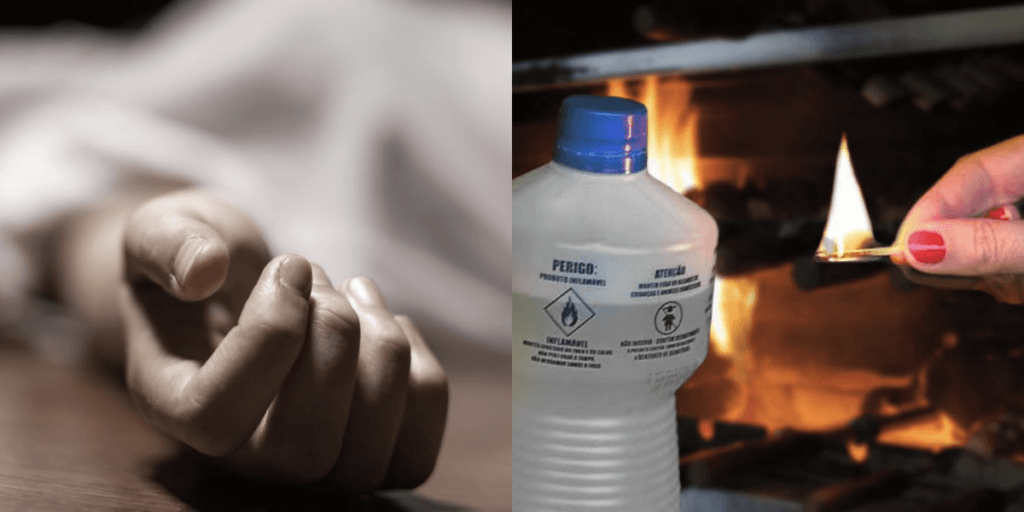 Rosto e peito incendiados: Homem morre aos 52 após queimaduras graves ao acender churrasqueira com álcool
