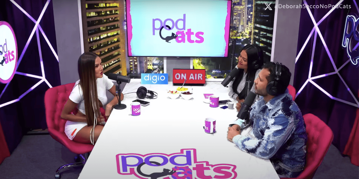 Entrevista no PodCats com Deborah Secco (Reprodução/Youtube)