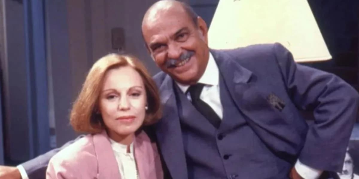 Ariclê Perez e Lima Duarte em Meu Bem, Meu Mal (Foto: Reprodução/ Internet)