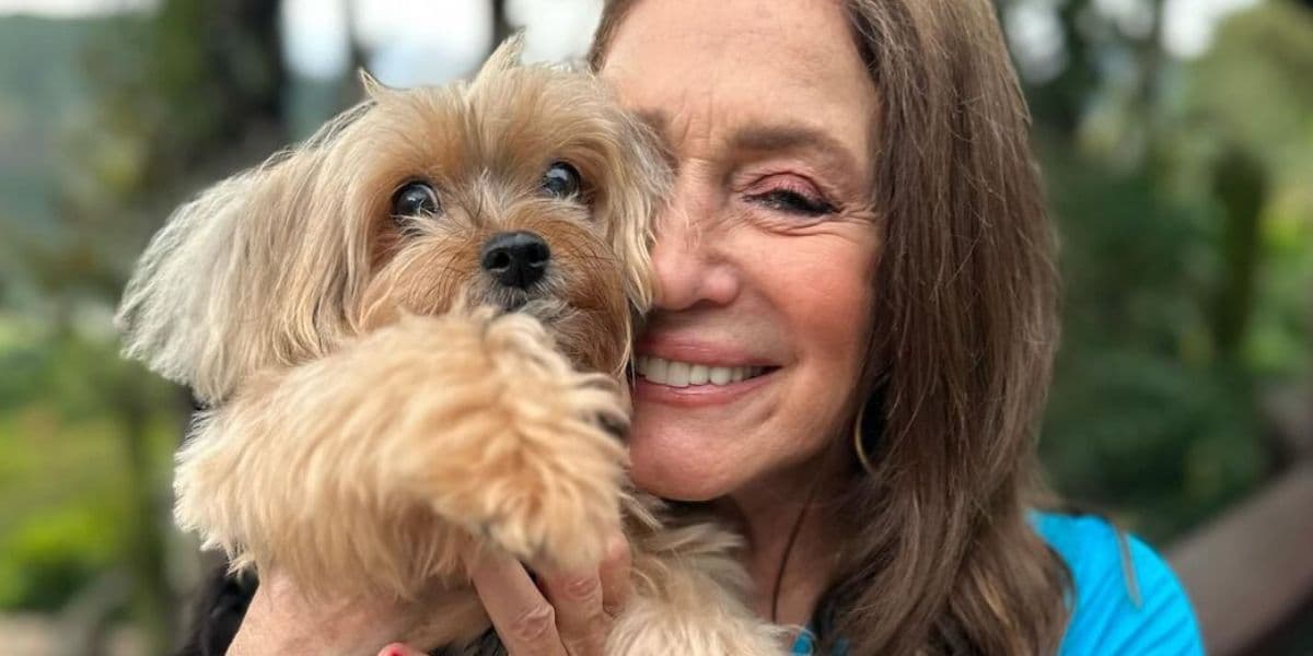 Cachorro e Susana Vieira (Foto: Reprodução / Instagram) 