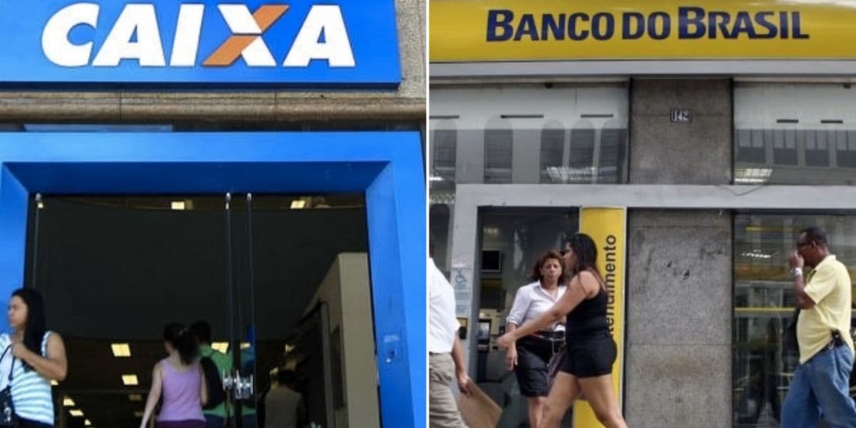 Caixa e Banco do Brasil (Fotos: Reproduções / Internet)