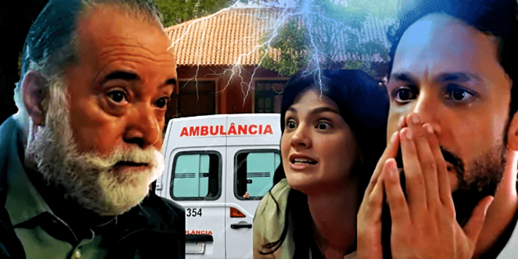 Terra e Paixão: Antônio dá indícios de doença grave, desespera Luigi e Petra aciona ambulância às pressas