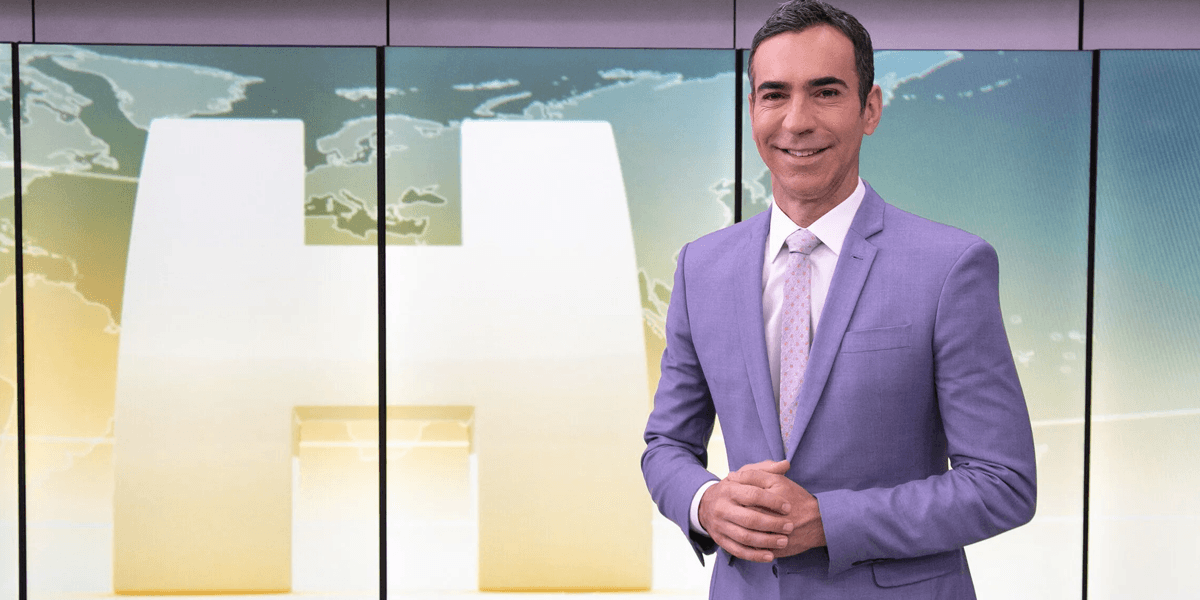 Jornalista César Tralli no Jornal Hoje (Foto: Reprodução, Globo)