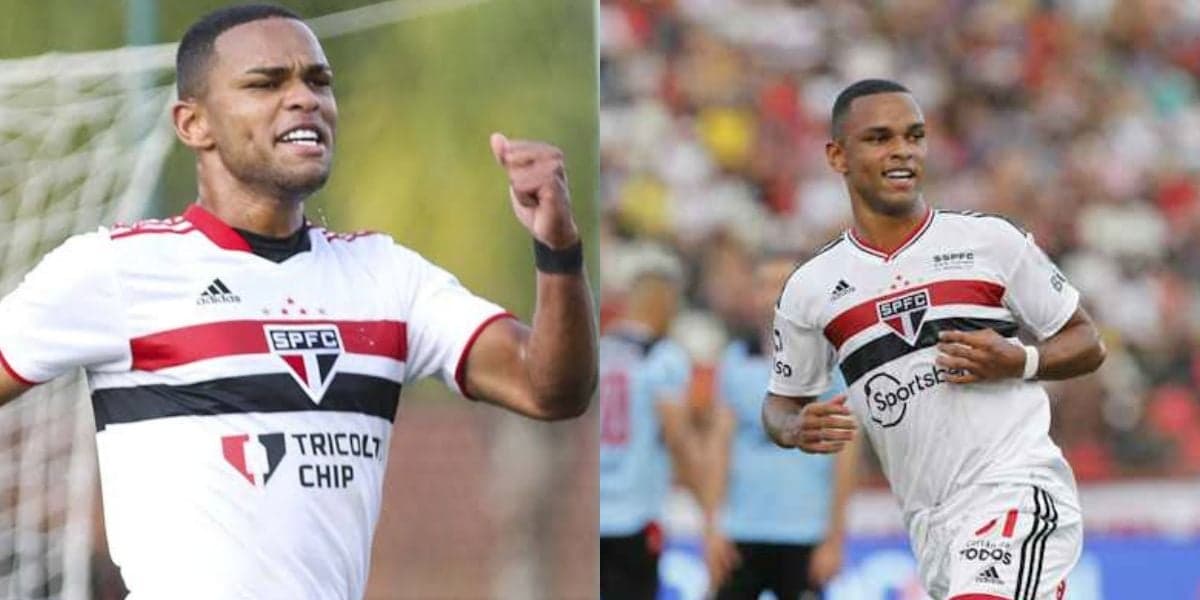 Juan, atacante do São Paulo (Foto - Montagem TV Foco)