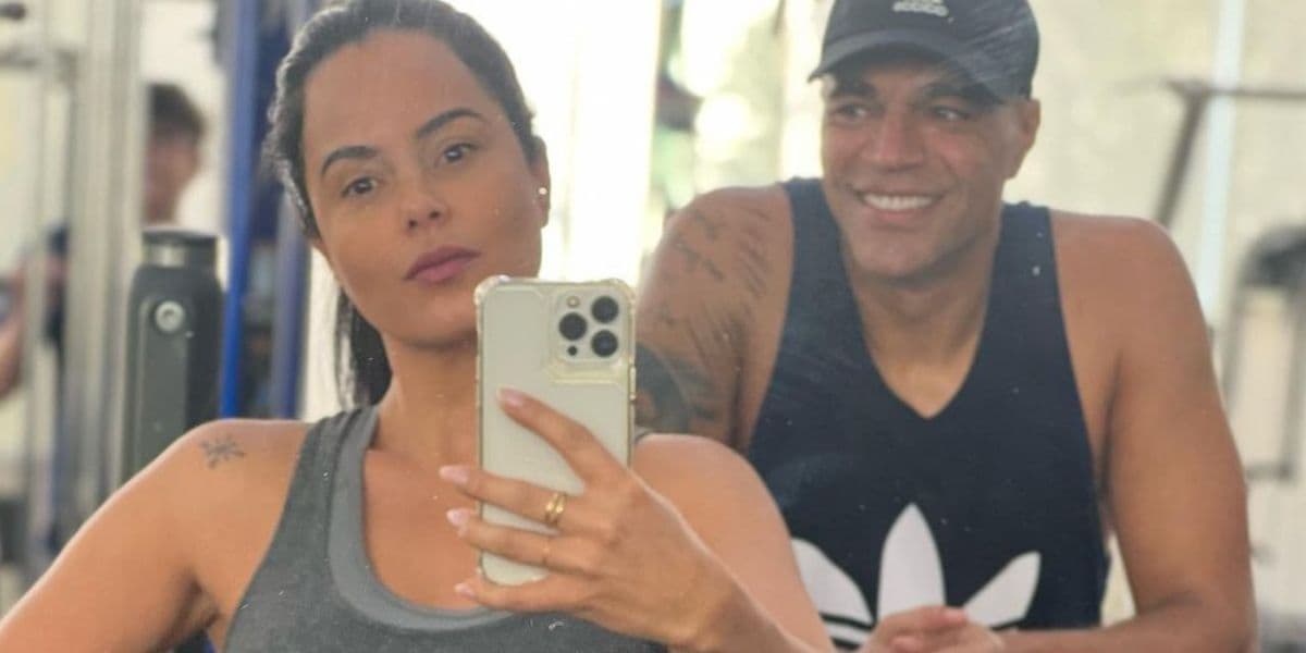 Denílson e Luciele Di Camargo (Foto: Reprodução / Instagram)