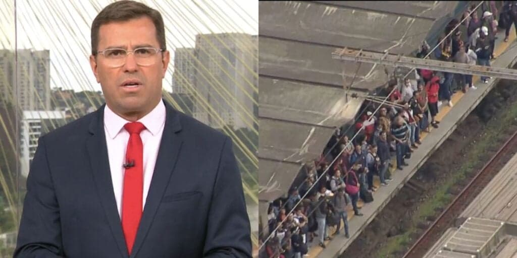 "Totalmente interrompida": Bocardi invade Bom Dia Brasil com notícia urgente de paralisação do metrô e CPTM
