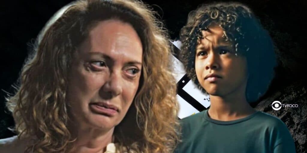 Bomba em Terra e Paixão - Agatha sequestra João e Aline usa arma de Gentil para se vingar