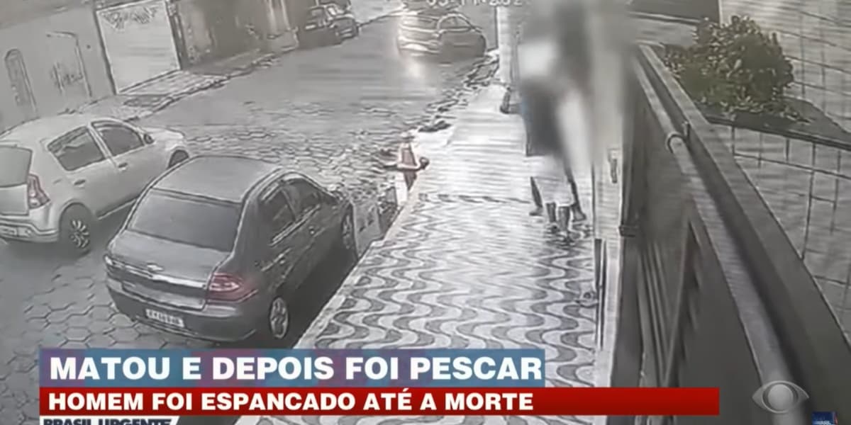 Homem comete assassinato e sai para pescar - Foto: Reprodução/Band Homem comete assassinato e sai para pescar - Foto: Reprodução/Band
