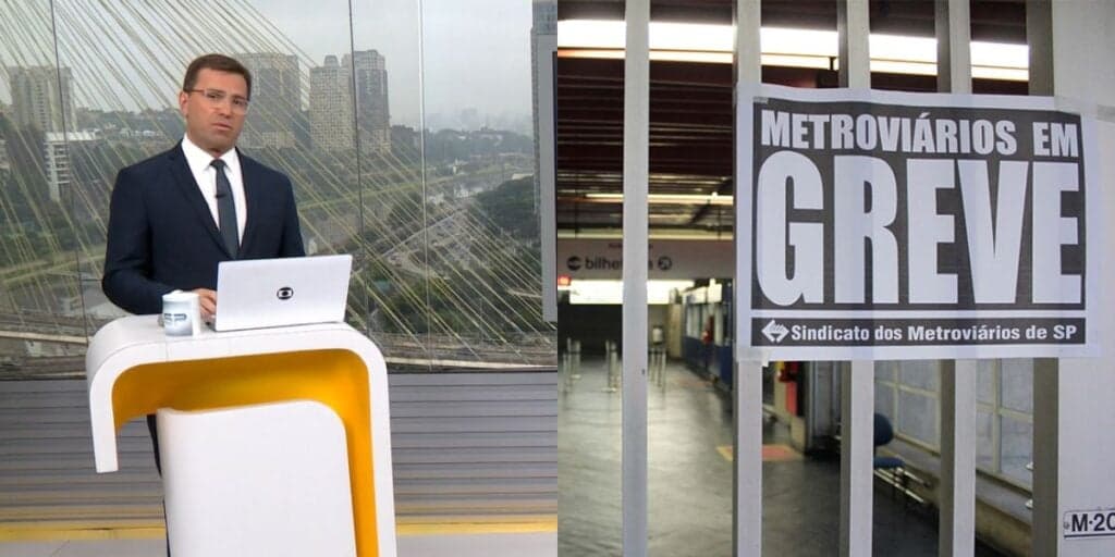 Bocardi entra com plantão na Globo e perde o chão com reviravolta na greve do metrô em SP: "Difícil de ouvir"