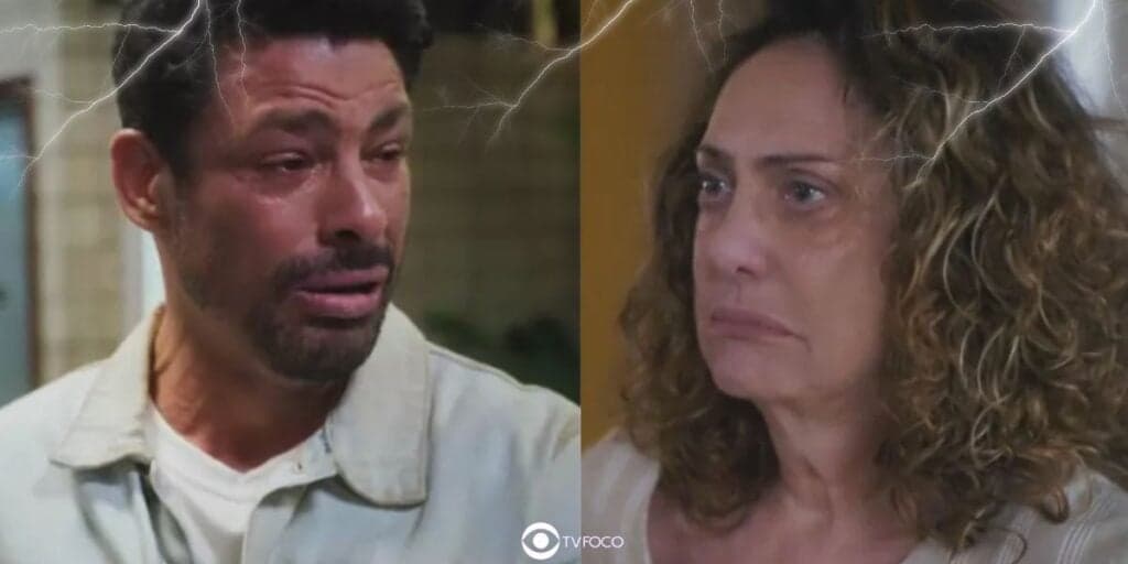 Terra e Paixão - Caio chama Agatha de golpista e é escorraçado pela vilã: "A máscara caiu"