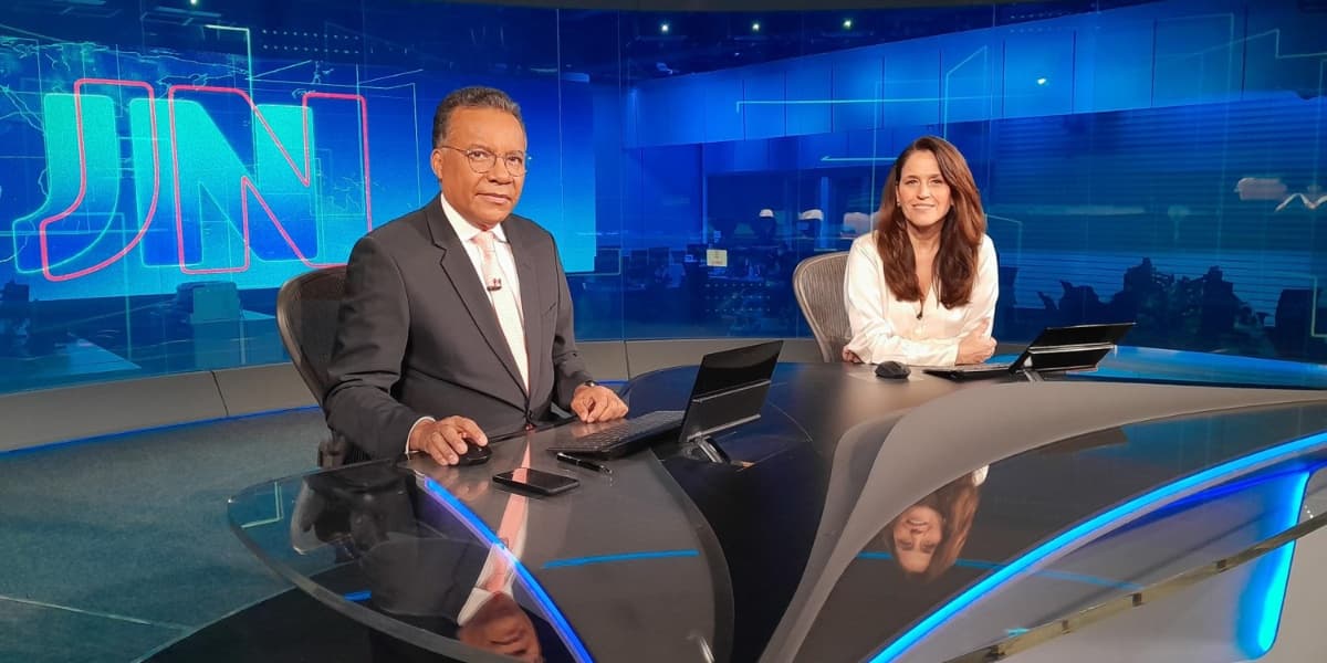 Heraldo Pereira e Luiza Guimarães - Foto: Reprodução/Globo
