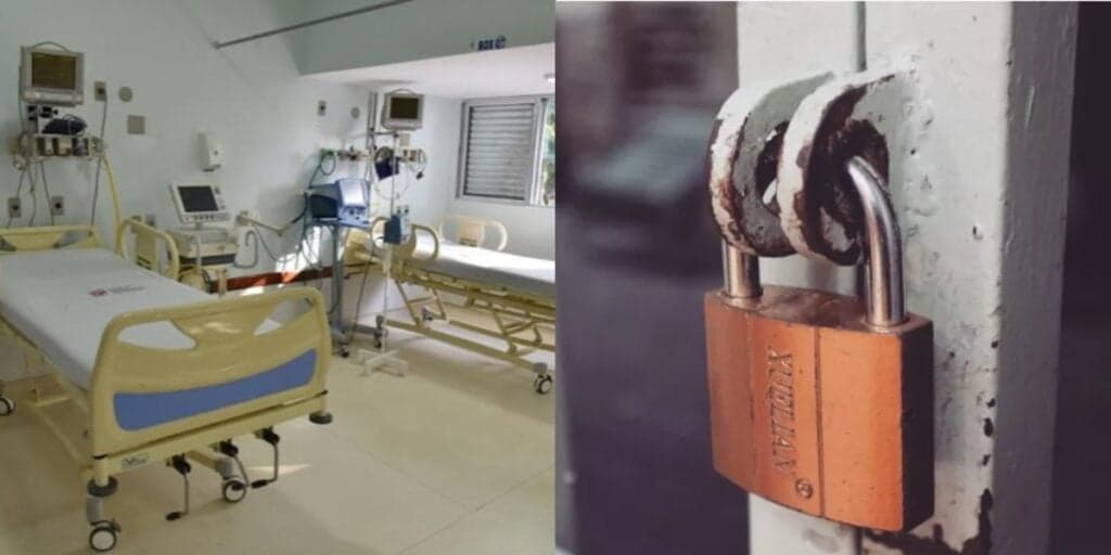 Dívida milionária e falência oficialmente decretada: O fim decadente de hospital gigante após luta para viver