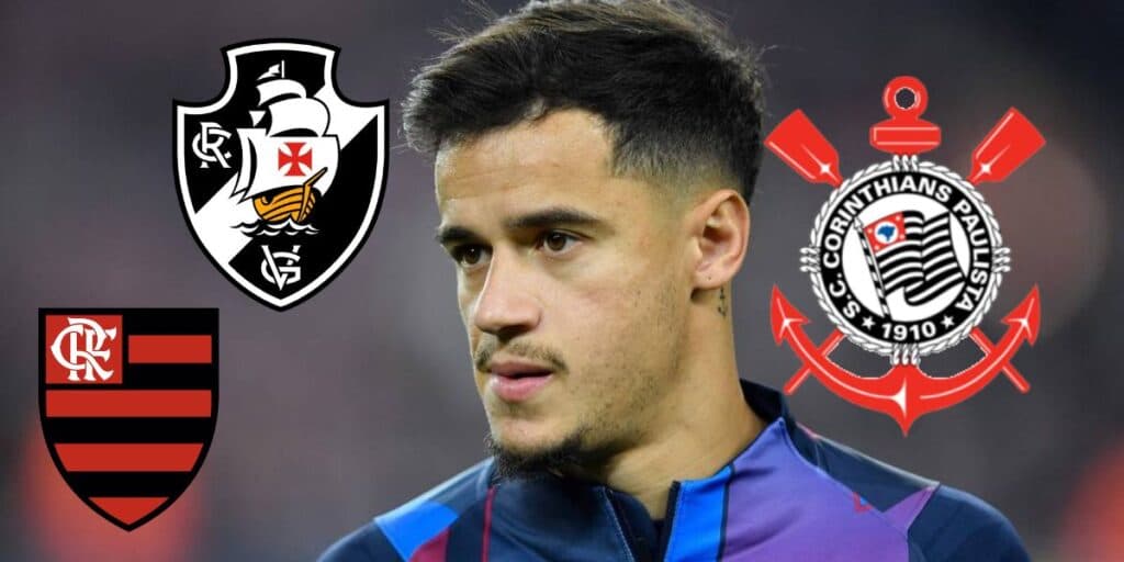 Retorno triunfal ao Brasil, a data foi revelada: Flamengo, Vasco e Corinthians se armam por Phillippe Coutinho