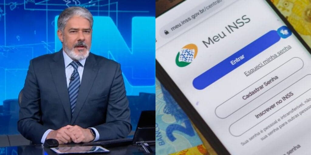 "A partir de agora": O anúncio urgente de William Bonner sobre o INSS no JN com MUDANÇA em benefício