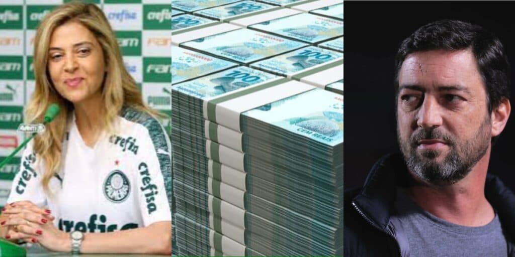 R$50 milhões e chapéu em Duílio: Leila se arma até os dentes para tomar reforço dos sonhos do Corinthians