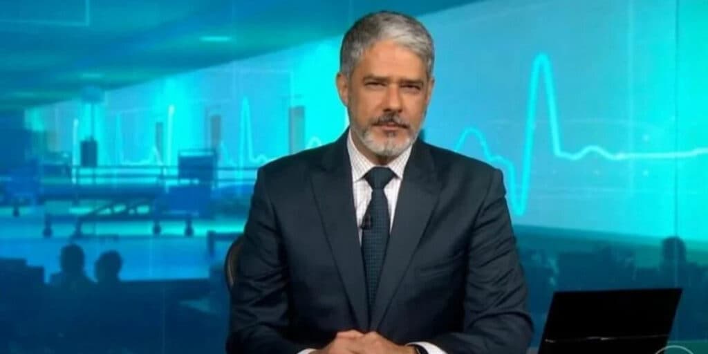 O choro de William Bonner no Jornal Nacional e atitude de Renata Vasconcellos ao vivo: "Eu vou encerrar"