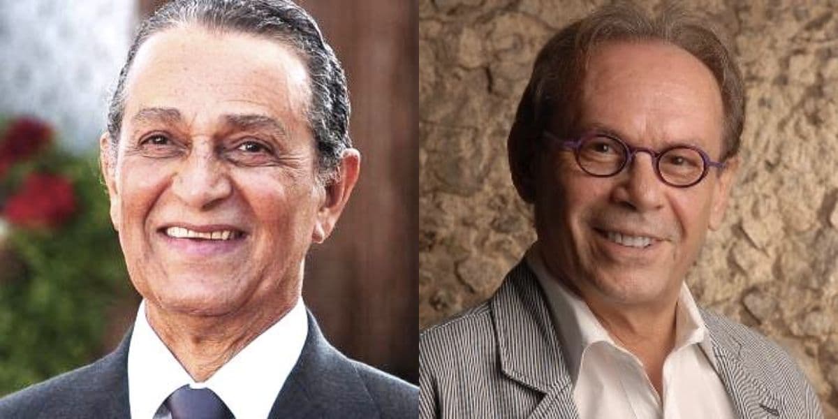 Nelson Xavier e José Wilker (Reprodução/Montagem TV Foco) Nelson Xavier e José Wilker (Reprodução/Montagem TV Foco)