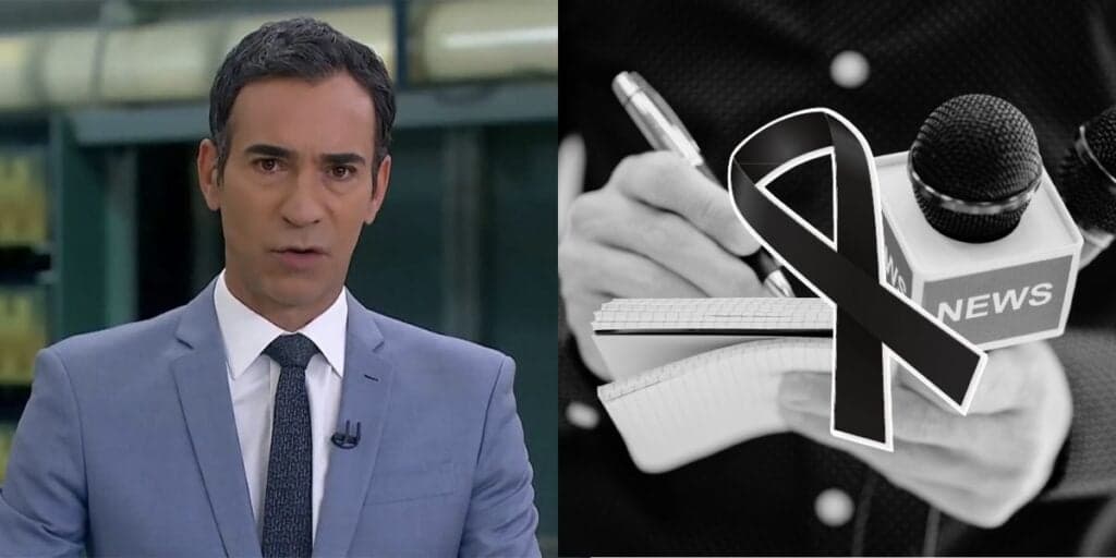 "Assassinato": Tralli paralisa Jornal Hoje às pressas com morte de jornalista e luto explode na Globo