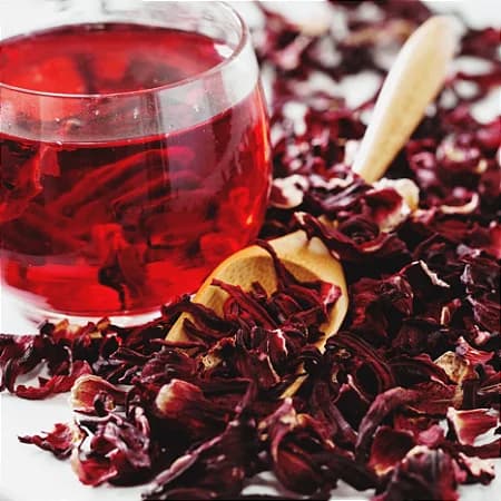 Chá de hibisco (Reprodução/Internet)