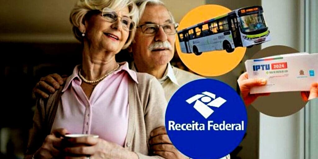 Isenção do IPTU, IR e transporte de graça: 8 benefícios para idosos 60+ trazem FIM de dívidas em 2024